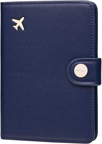 Passport Holder RFID Blocking Travel Wallet, Grape Purple | Passport Cover with Multiple Card Slots, Water-Resistant & Easy-Carry, Must-Have Travel Accessory for Men & Women.