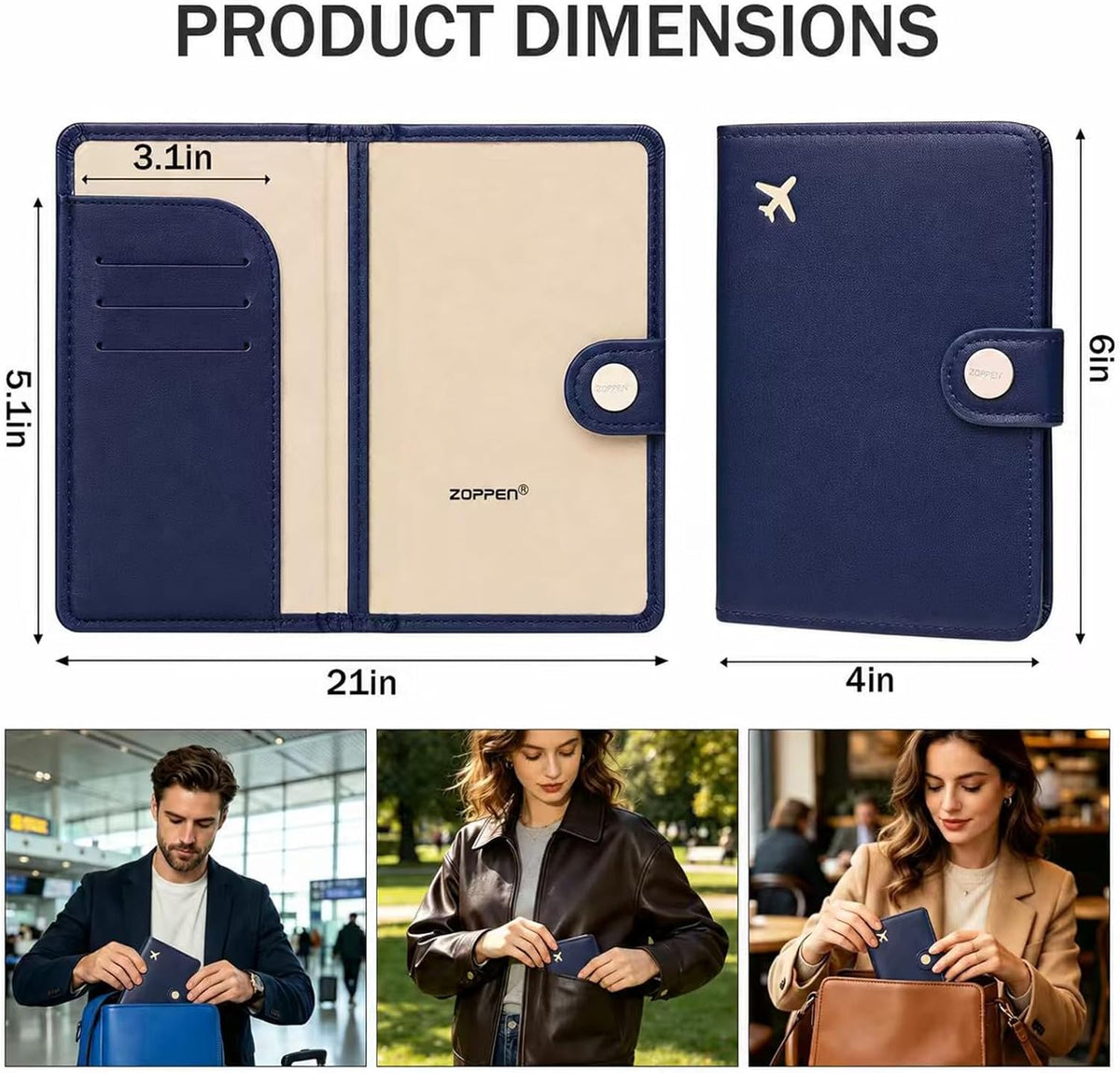 Passport Holder RFID Blocking Travel Wallet, Grape Purple | Passport Cover with Multiple Card Slots, Water-Resistant & Easy-Carry, Must-Have Travel Accessory for Men & Women.