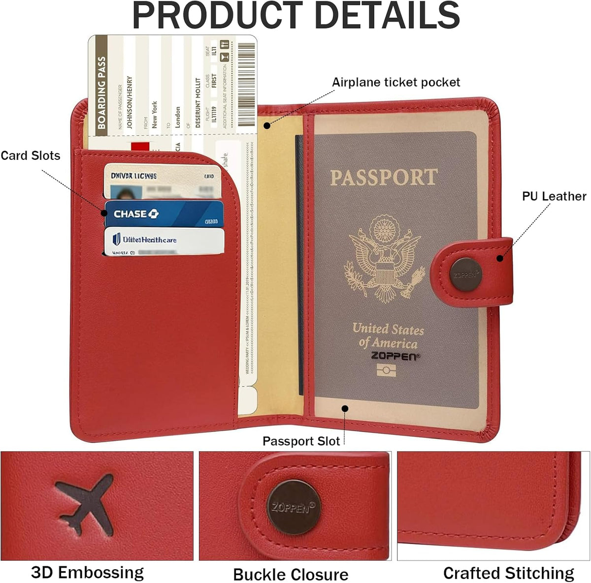 Passport Holder RFID Blocking Travel Wallet, Grape Purple | Passport Cover with Multiple Card Slots, Water-Resistant & Easy-Carry, Must-Have Travel Accessory for Men & Women.