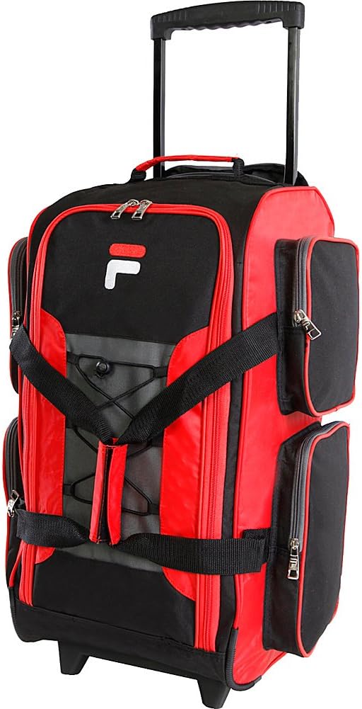 22" Lightweight Carry On Rolling Duffel Bag, Neon Lime, One Size