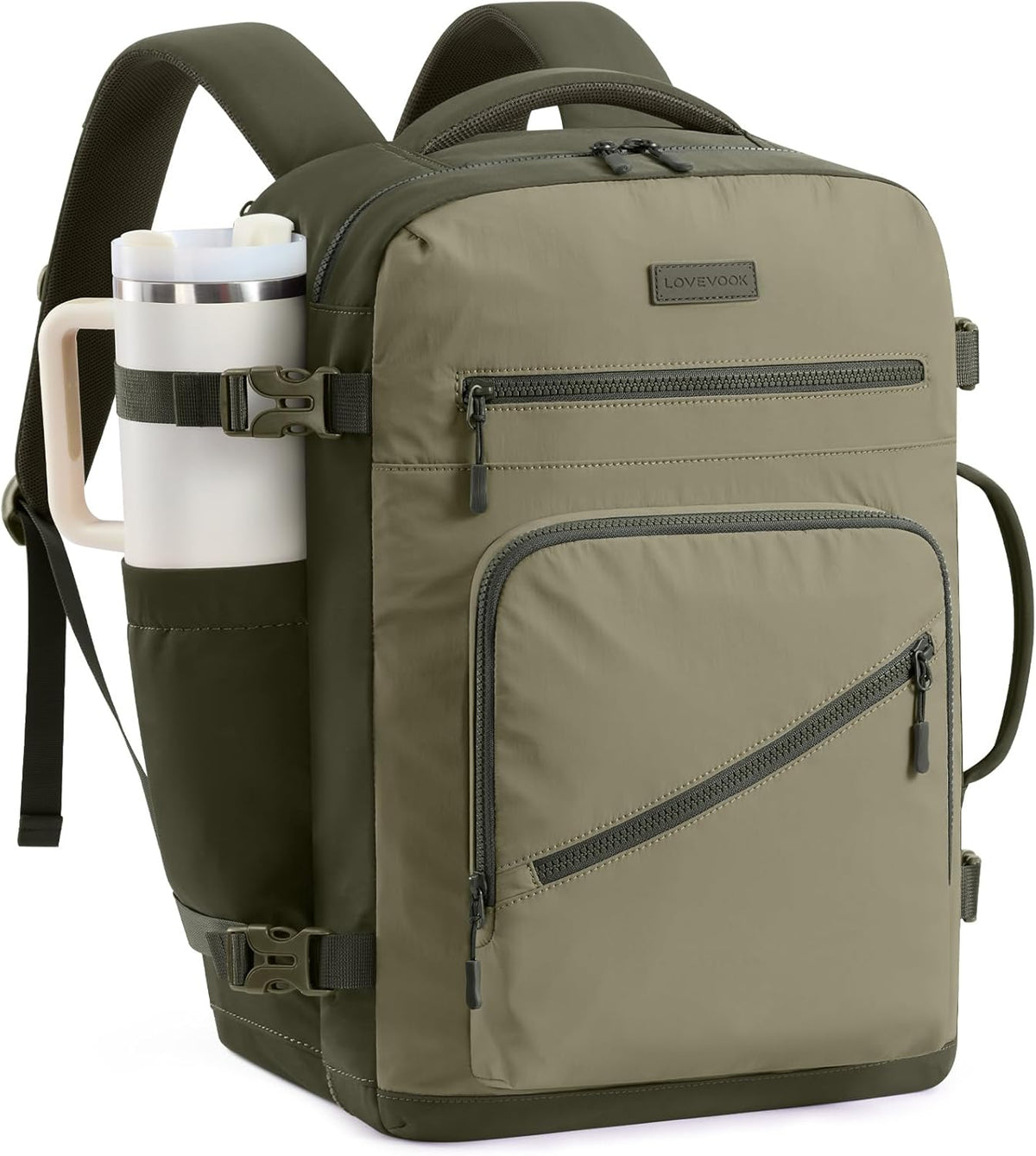 40L Travel Backpack for Women Men, Airline Approved Carry On Luggage, Multi-Pocket TSA Personal Item Bag fits 17 Inch Laptop, Waterproof Weekender Overnight Suitcase Travel Essentials