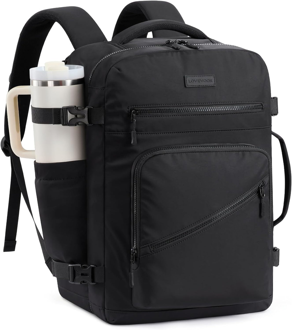 40L Travel Backpack for Women Men, Airline Approved Carry On Luggage, Multi-Pocket TSA Personal Item Bag fits 17 Inch Laptop, Waterproof Weekender Overnight Suitcase Travel Essentials
