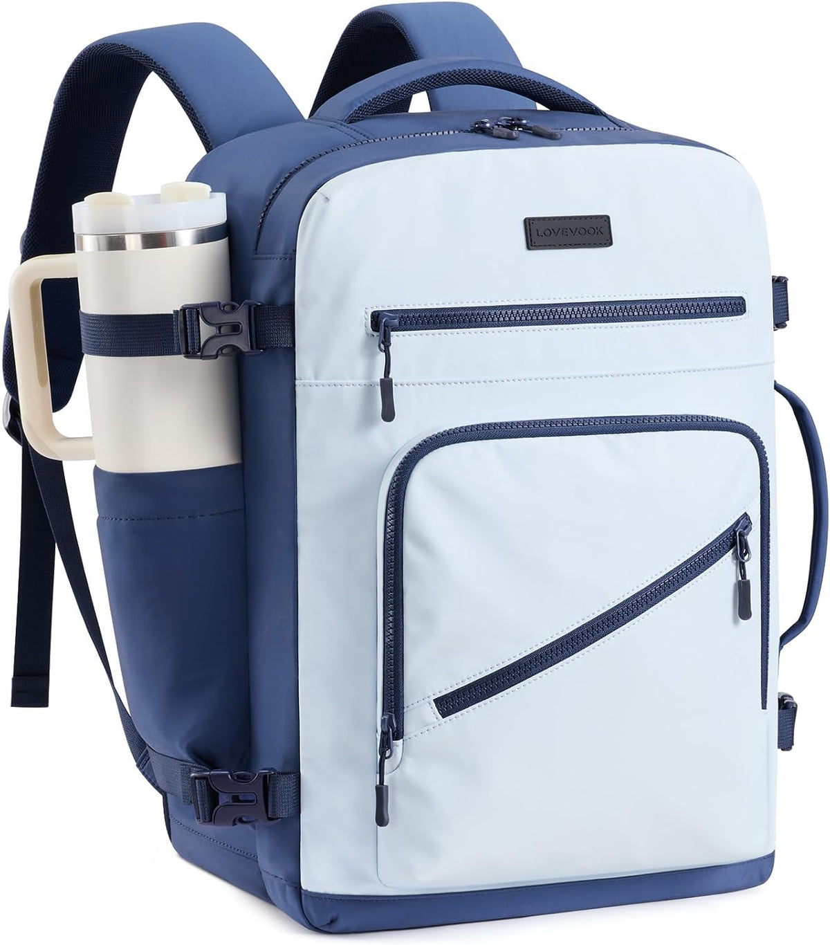 40L Travel Backpack for Women Men, Airline Approved Carry On Luggage, Multi-Pocket TSA Personal Item Bag fits 17 Inch Laptop, Waterproof Weekender Overnight Suitcase Travel Essentials