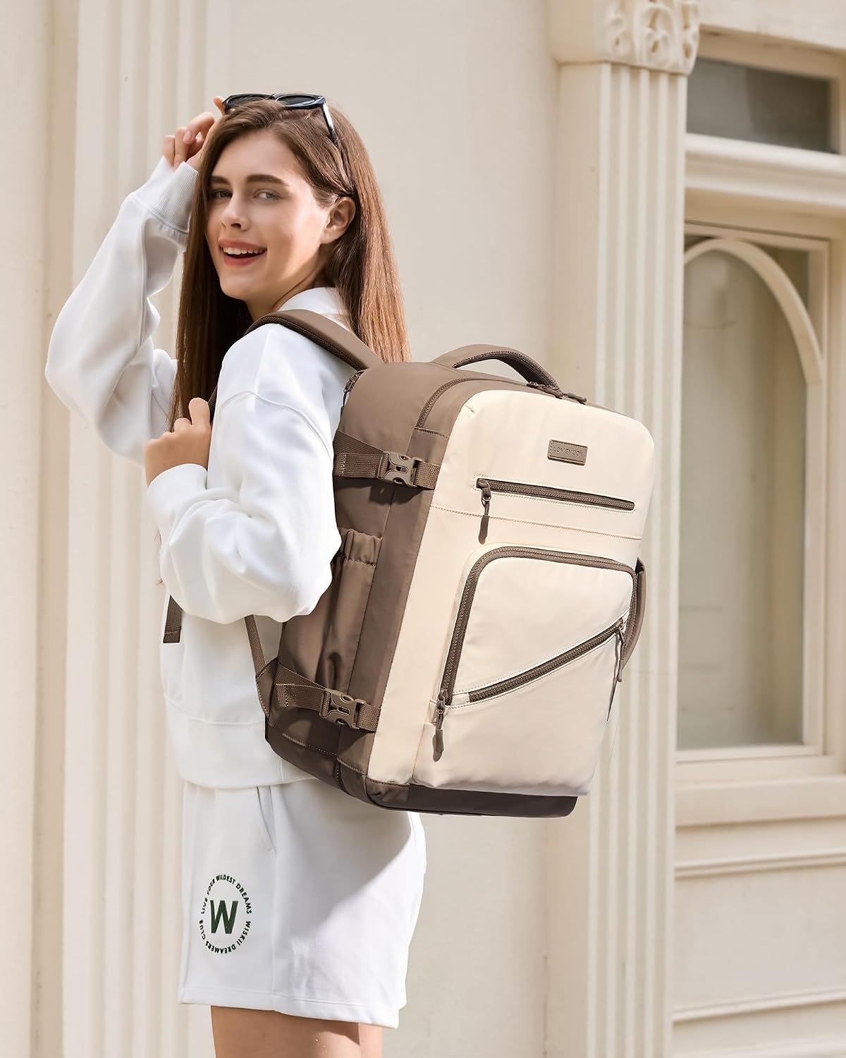 40L Travel Backpack for Women Men, Airline Approved Carry On Luggage, Multi-Pocket TSA Personal Item Bag fits 17 Inch Laptop, Waterproof Weekender Overnight Suitcase Travel Essentials