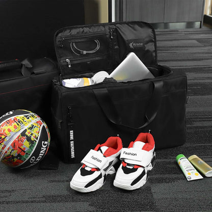 Sneaker Bag for Travel/Sneakerhead gift/Outdoor Sports Bag/Gym Bag /, A Multi-functional Travel Duffel Bag with 3 Adjustable Dividers, & Shoulder Strap,Made of Nylon, -classic