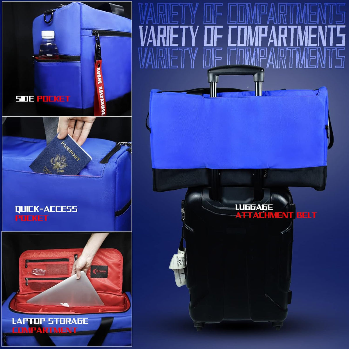 Sneaker Bag for Travel/Sneakerhead gift/Outdoor Sports Bag/Gym Bag /, A Multi-functional Travel Duffel Bag with 3 Adjustable Dividers, & Shoulder Strap,Made of Nylon, -classic