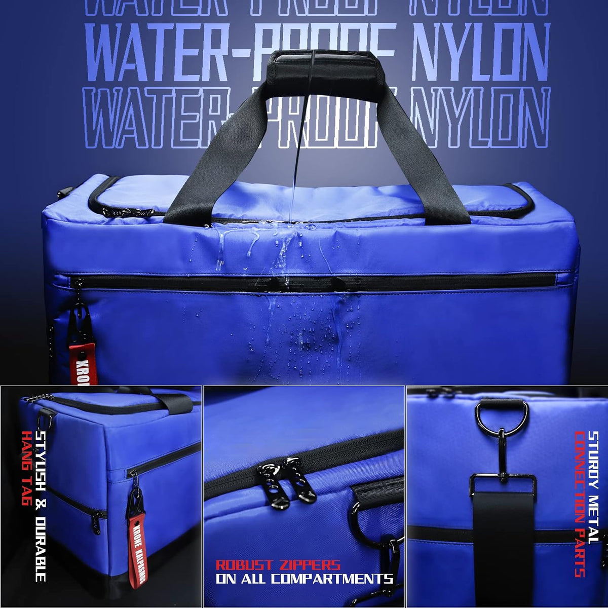 Sneaker Bag for Travel/Sneakerhead gift/Outdoor Sports Bag/Gym Bag /, A Multi-functional Travel Duffel Bag with 3 Adjustable Dividers, & Shoulder Strap,Made of Nylon, -classic