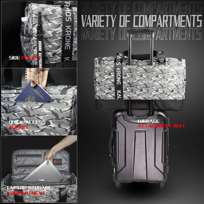Sneaker Bag for Travel/Sneakerhead gift/Outdoor Sports Bag/Gym Bag /, A Multi-functional Travel Duffel Bag with 3 Adjustable Dividers, & Shoulder Strap,Made of Nylon, -classic