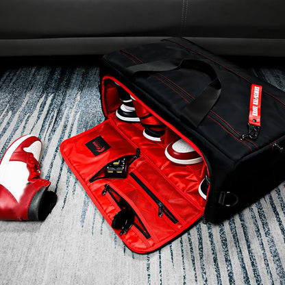 Sneaker Bag for Travel/Sneakerhead gift/Outdoor Sports Bag/Gym Bag /, A Multi-functional Travel Duffel Bag with 3 Adjustable Dividers, & Shoulder Strap,Made of Nylon, -classic