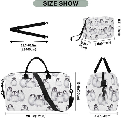 Rose Gold Leopard Print Travel Duffel Sport Tote Gym Weekender Overnight Carry On Fitness Dance Go-To Daily Bag