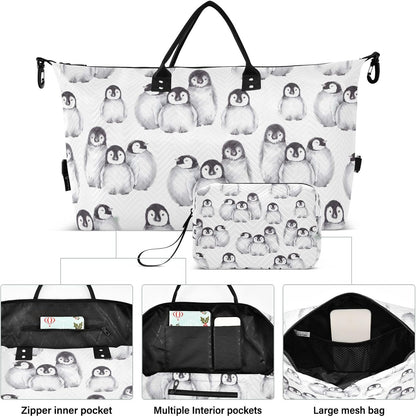 Rose Gold Leopard Print Travel Duffel Sport Tote Gym Weekender Overnight Carry On Fitness Dance Go-To Daily Bag