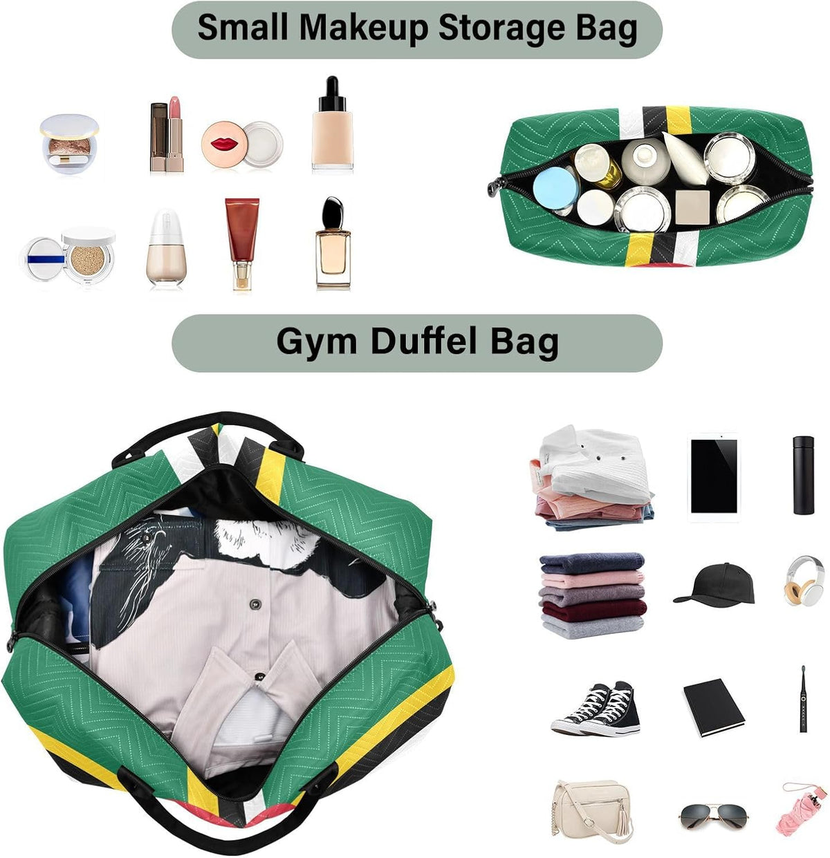 Rose Gold Leopard Print Travel Duffel Sport Tote Gym Weekender Overnight Carry On Fitness Dance Go-To Daily Bag