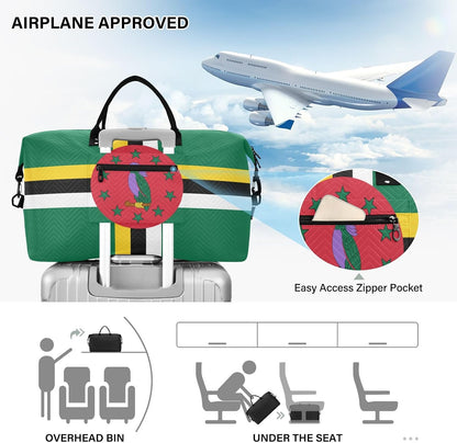 Rose Gold Leopard Print Travel Duffel Sport Tote Gym Weekender Overnight Carry On Fitness Dance Go-To Daily Bag