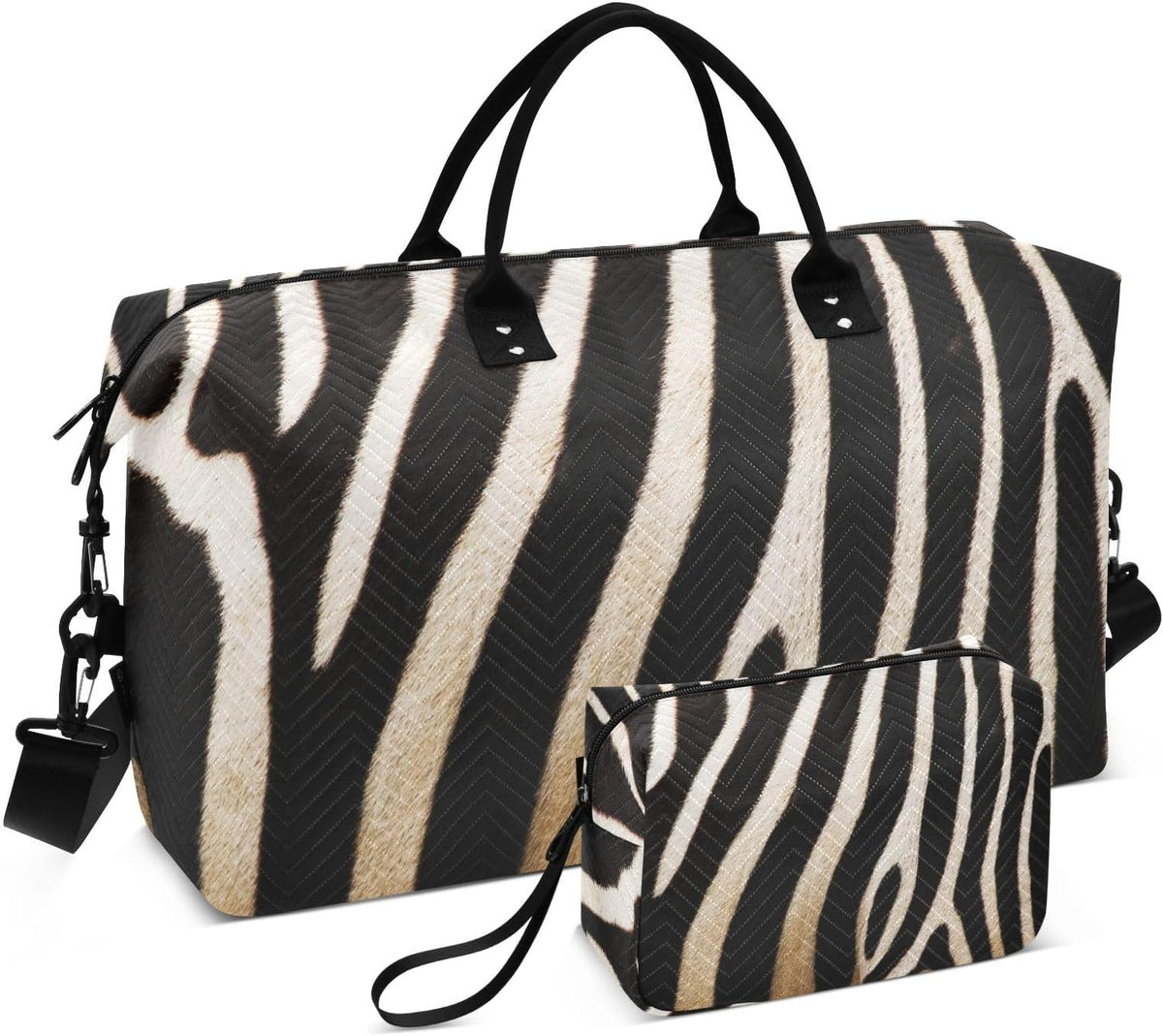 Rose Gold Leopard Print Travel Duffel Sport Tote Gym Weekender Overnight Carry On Fitness Dance Go-To Daily Bag