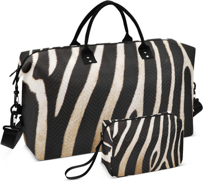 Rose Gold Leopard Print Travel Duffel Sport Tote Gym Weekender Overnight Carry On Fitness Dance Go-To Daily Bag