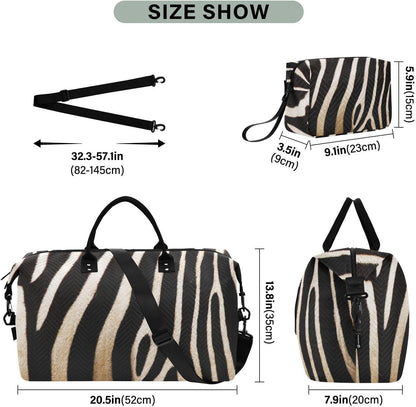 Rose Gold Leopard Print Travel Duffel Sport Tote Gym Weekender Overnight Carry On Fitness Dance Go-To Daily Bag