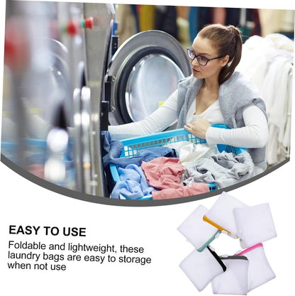6pcs Laundry Bag Bra Mesh Wash Bag Laundry Pouch Underwear Washing Protecting Underwear ing Machine Foldable Travel Sandwich Mesh Special Delicate