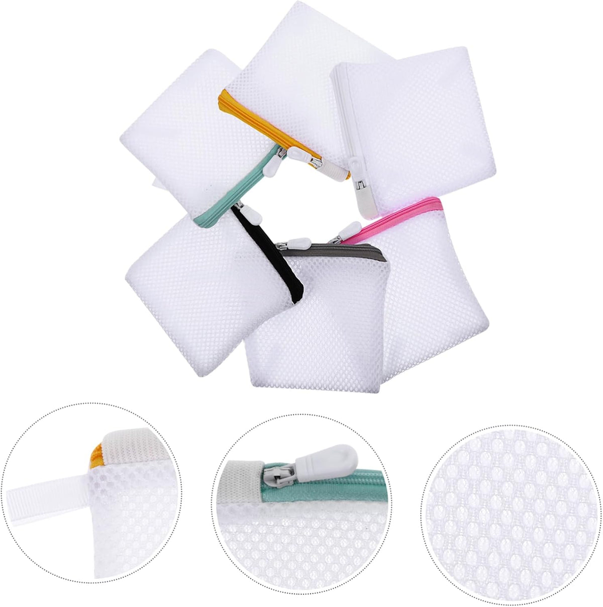 6pcs Laundry Bag Bra Mesh Wash Bag Laundry Pouch Underwear Washing Protecting Underwear ing Machine Foldable Travel Sandwich Mesh Special Delicate