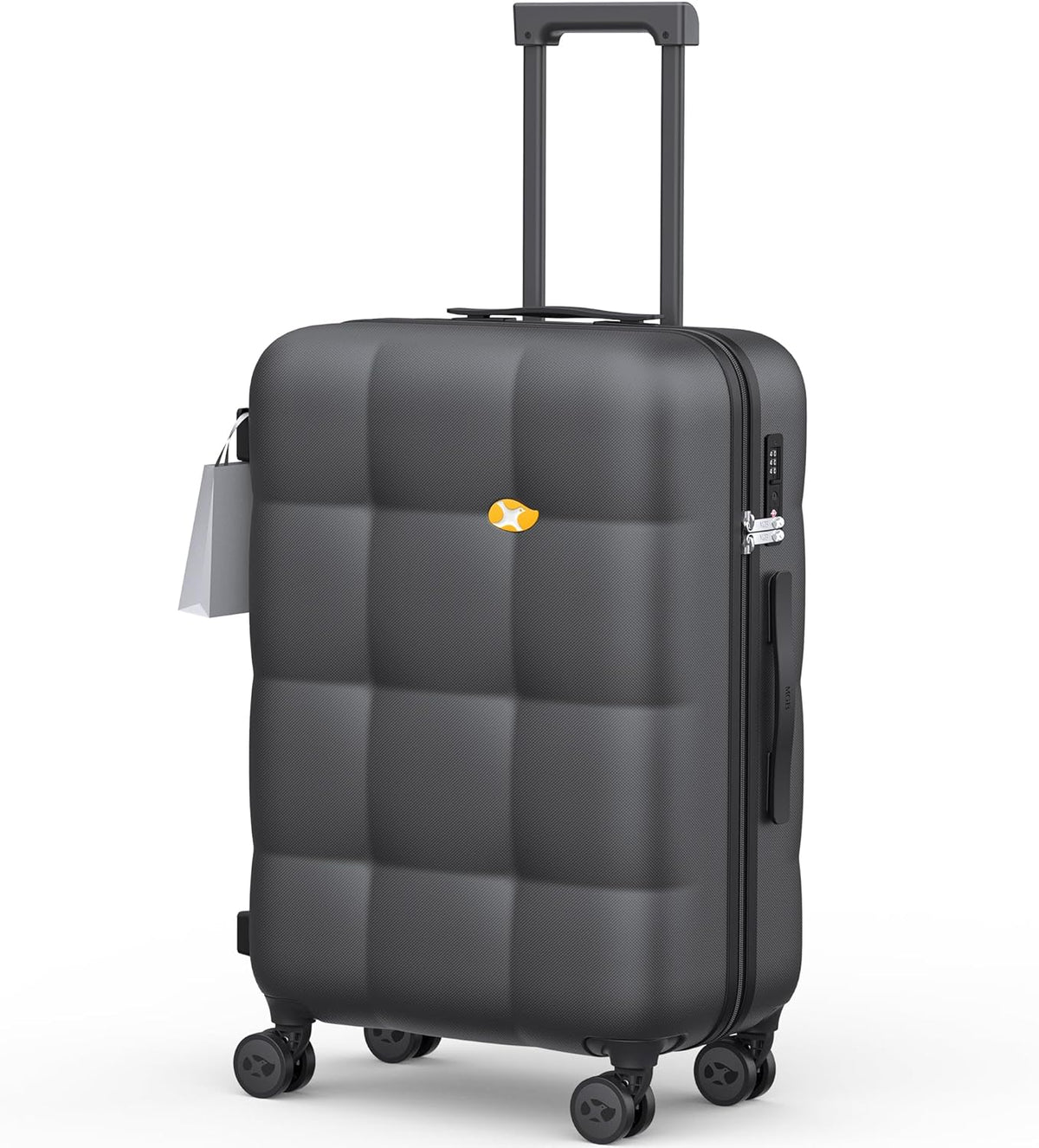 Hardshell Carry On Luggage with Spinner Wheels & Built-in TSA Lock,PC Durable Suitcase Rolling Luggage with Scratch-Resistant Surface, Pink