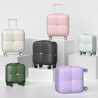 Hardshell Carry On Luggage with Spinner Wheels & Built-in TSA Lock,PC Durable Suitcase Rolling Luggage with Scratch-Resistant Surface, Pink