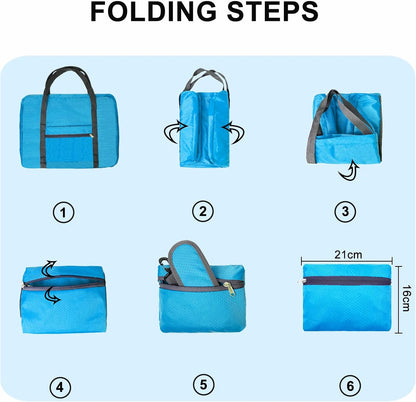For Spirit Airlines Personal Item Bag 18x14x8 Foldable Carry on Bags for Airplanes Travel Duffel Bags for Women and Men