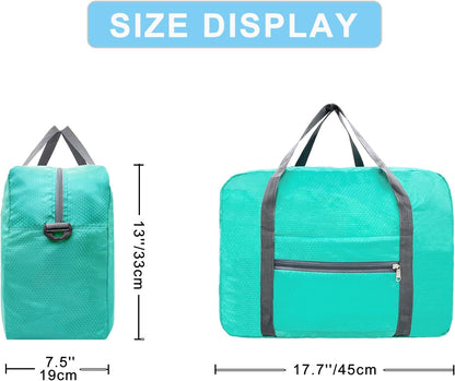 For Spirit Airlines Personal Item Bag 18x14x8 Foldable Carry on Bags for Airplanes Travel Duffel Bags for Women and Men