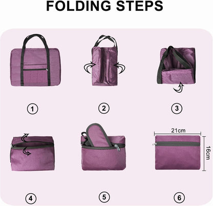 For Spirit Airlines Personal Item Bag 18x14x8 Foldable Carry on Bags for Airplanes Travel Duffel Bags for Women and Men