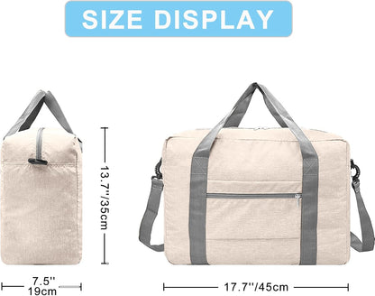 For Spirit Airlines Personal Item Bag 18x14x8 Foldable Carry on Bags for Airplanes Travel Duffel Bags for Women and Men