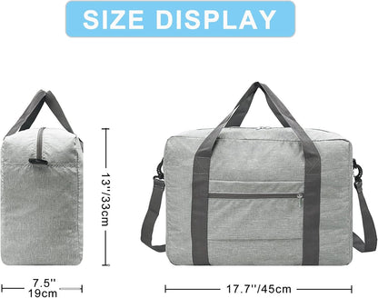 For Spirit Airlines Personal Item Bag 18x14x8 Foldable Carry on Bags for Airplanes Travel Duffel Bags for Women and Men