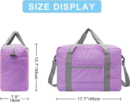 For Spirit Airlines Personal Item Bag 18x14x8 Foldable Carry on Bags for Airplanes Travel Duffel Bags for Women and Men