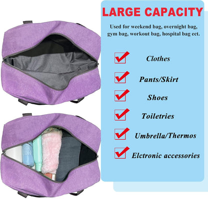 For Spirit Airlines Personal Item Bag 18x14x8 Foldable Carry on Bags for Airplanes Travel Duffel Bags for Women and Men