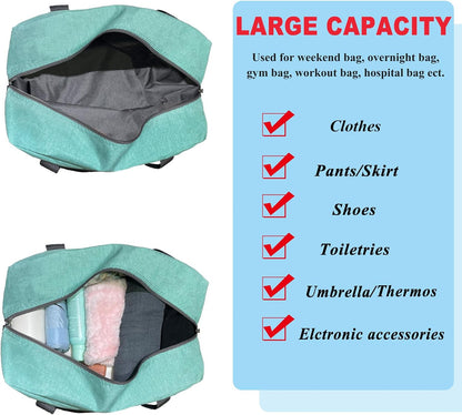 For Spirit Airlines Personal Item Bag 18x14x8 Foldable Carry on Bags for Airplanes Travel Duffel Bags for Women and Men