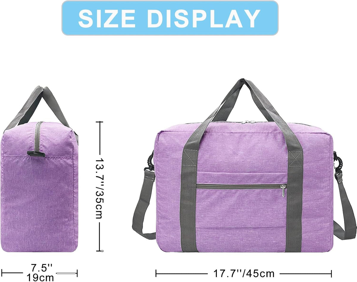 For Spirit Airlines Personal Item Bag 18x14x8 Foldable Carry on Bags for Airplanes Travel Duffel Bags for Women and Men