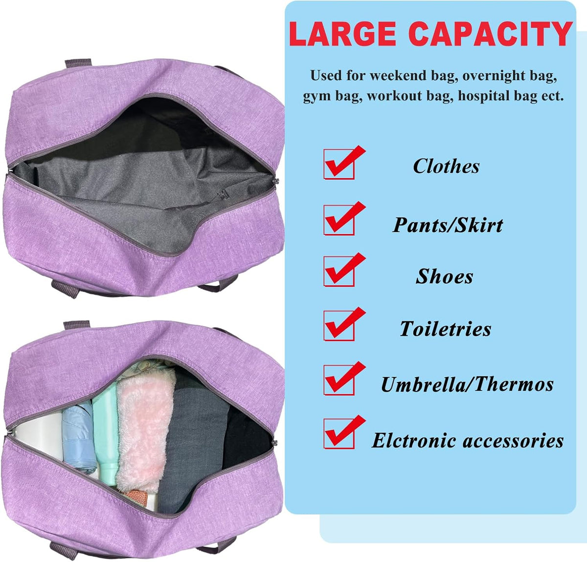 For Spirit Airlines Personal Item Bag 18x14x8 Foldable Carry on Bags for Airplanes Travel Duffel Bags for Women and Men
