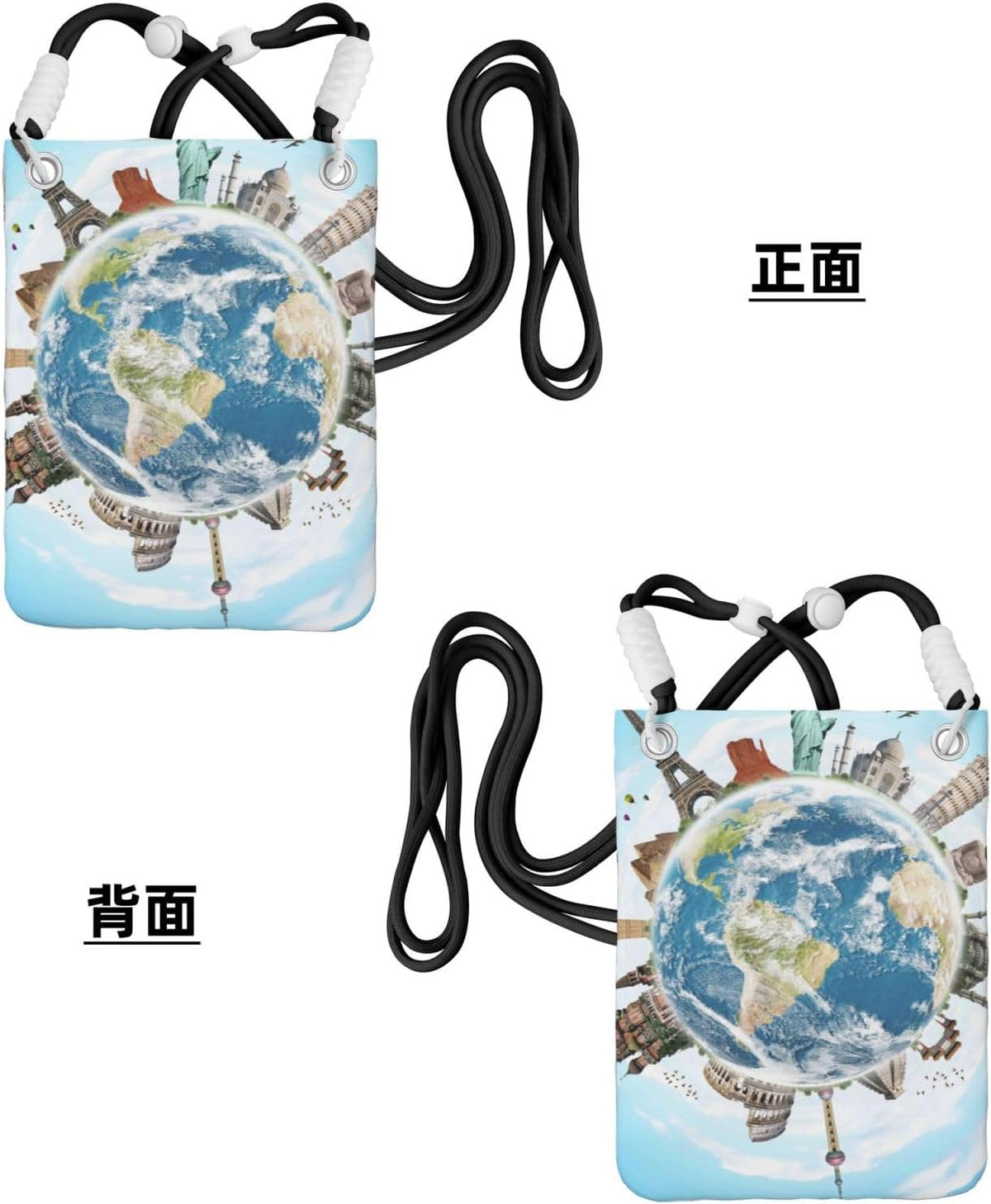 World Travel for Crossbody Phone Bag, Small & Lightweight Crossbody Purse for Women with Adjustable Strap, Water-Resistant Daily Commuter Bag for Phone, Wallet, Keys