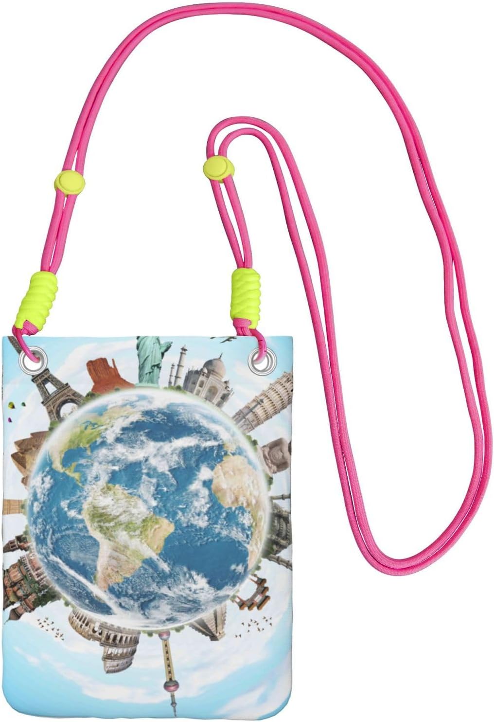 World Travel for Crossbody Phone Bag, Small & Lightweight Crossbody Purse for Women with Adjustable Strap, Water-Resistant Daily Commuter Bag for Phone, Wallet, Keys