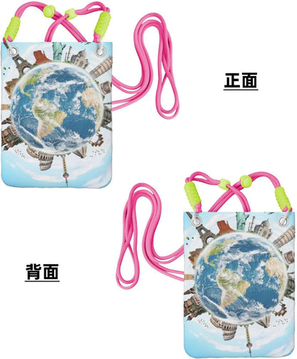 World Travel for Crossbody Phone Bag, Small & Lightweight Crossbody Purse for Women with Adjustable Strap, Water-Resistant Daily Commuter Bag for Phone, Wallet, Keys