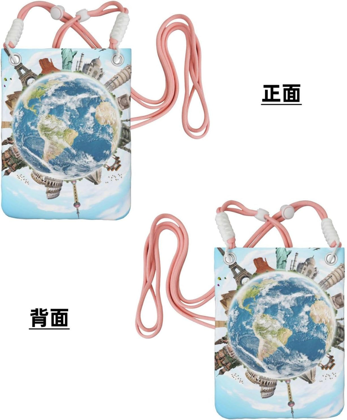 World Travel for Crossbody Phone Bag, Small & Lightweight Crossbody Purse for Women with Adjustable Strap, Water-Resistant Daily Commuter Bag for Phone, Wallet, Keys