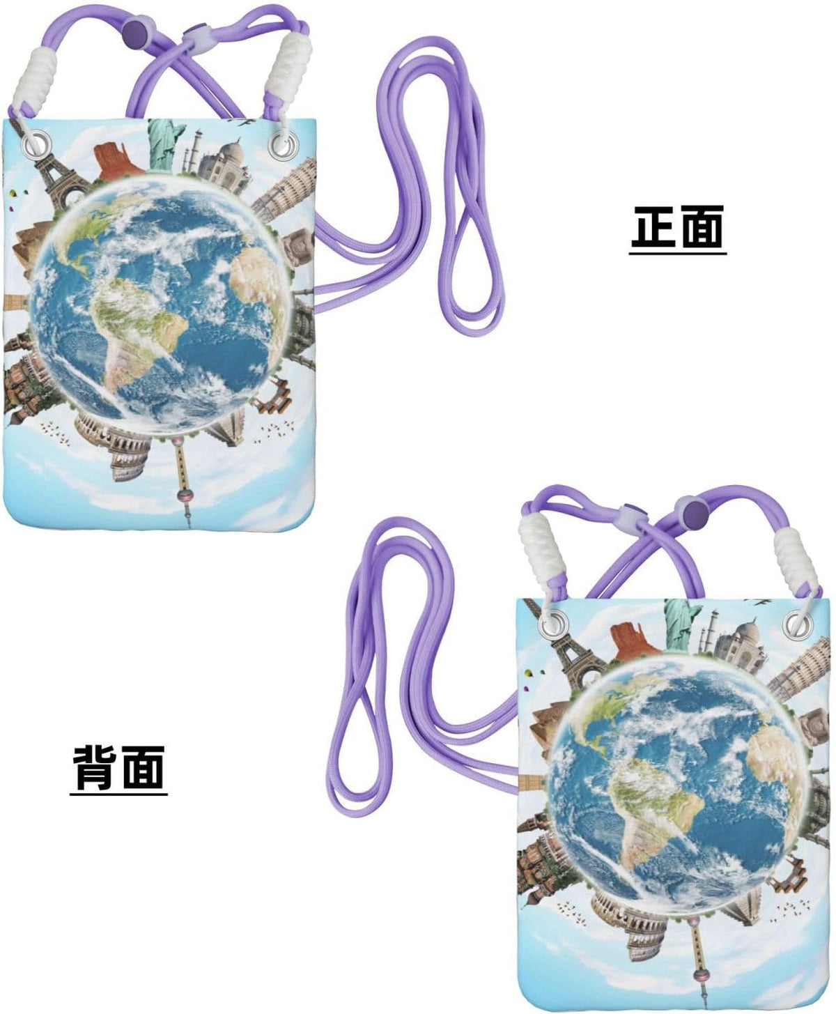 World Travel for Crossbody Phone Bag, Small & Lightweight Crossbody Purse for Women with Adjustable Strap, Water-Resistant Daily Commuter Bag for Phone, Wallet, Keys
