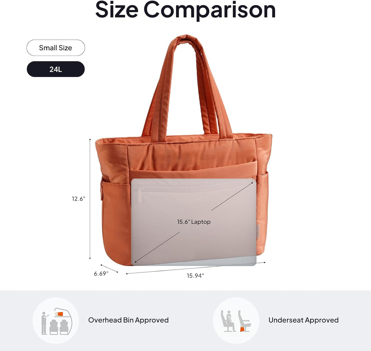 Tote Bag for Women Puffer Travel Carry On Bags with Laptop Compartment & Cup Holder Work Tote for Weekend Overnight