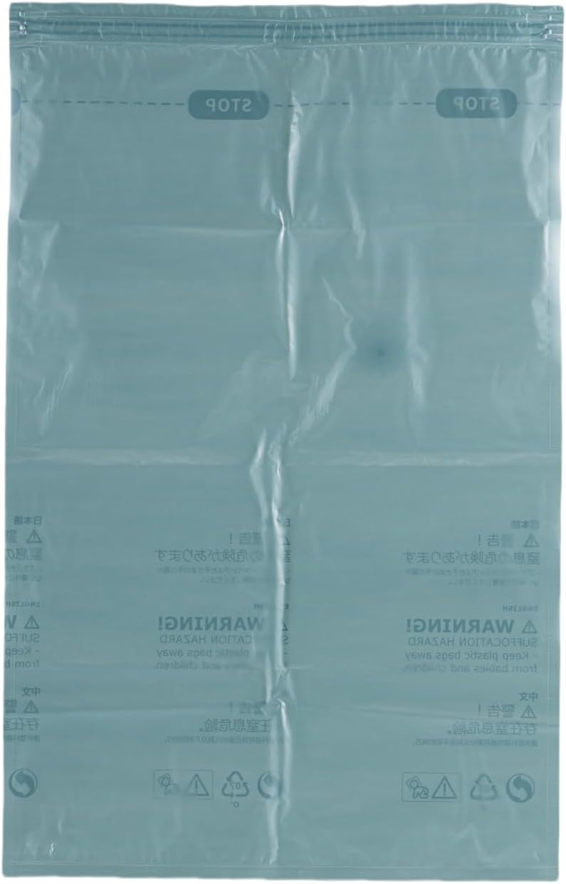 Vacuum Storage Bags for Clothing - 6 Pack Roll-Up, 40×60cm (15.7"×23.6"), No Vacuum Needed, Compression Packing Bags for Clothes, Carry-On Luggage, Camping, and Travel