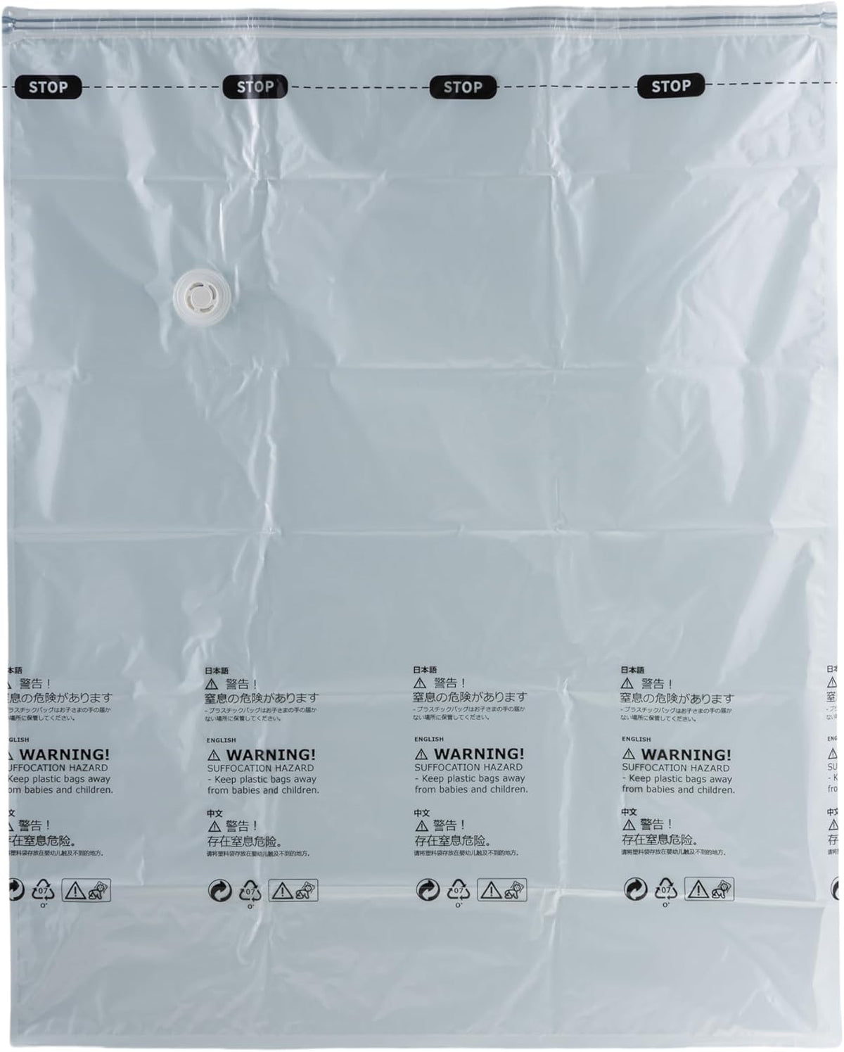 Vacuum Storage Bags for Clothing - 6 Pack Roll-Up, 40×60cm (15.7"×23.6"), No Vacuum Needed, Compression Packing Bags for Clothes, Carry-On Luggage, Camping, and Travel