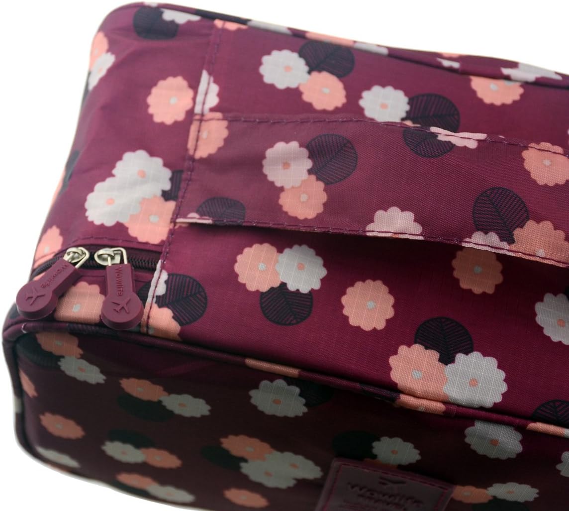 Fashion Portable Multi-Functional Travel Organizer Cosmetic Make-up Bag Luggage Storage Case Bra Underwear Pouch (Grey)