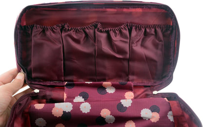 Fashion Portable Multi-Functional Travel Organizer Cosmetic Make-up Bag Luggage Storage Case Bra Underwear Pouch (Grey)
