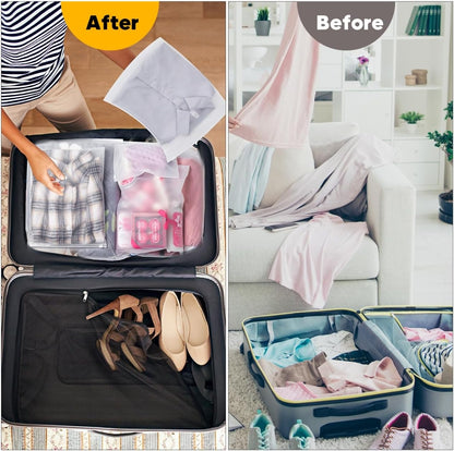 14x18 Inch Clothes Packaging Bags for Shipping, 2 Gallon Frosted Zipper Clothing Packaging Bags for small business, Clear Apparel Bag for Winter clothes, blankets, backpack | No Vent Holes