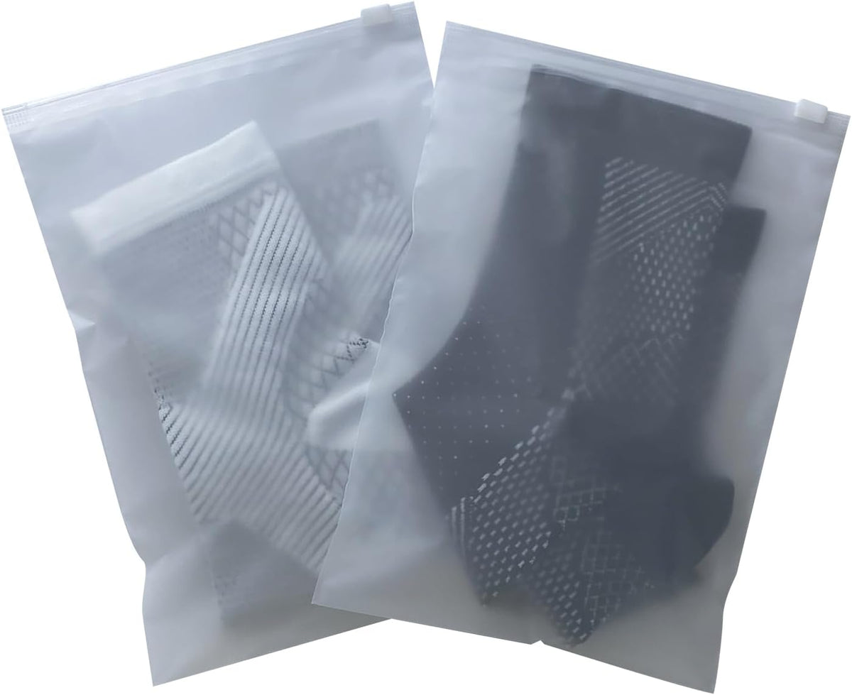 14x18 Inch Clothes Packaging Bags for Shipping, 2 Gallon Frosted Zipper Clothing Packaging Bags for small business, Clear Apparel Bag for Winter clothes, blankets, backpack | No Vent Holes