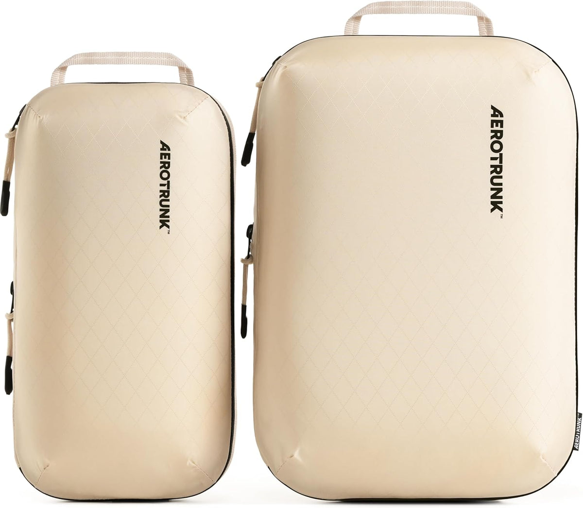 Ultralight Compression Packing Cubes - Lightweight Travel Organizers for Suitcases and Luggage (Black)