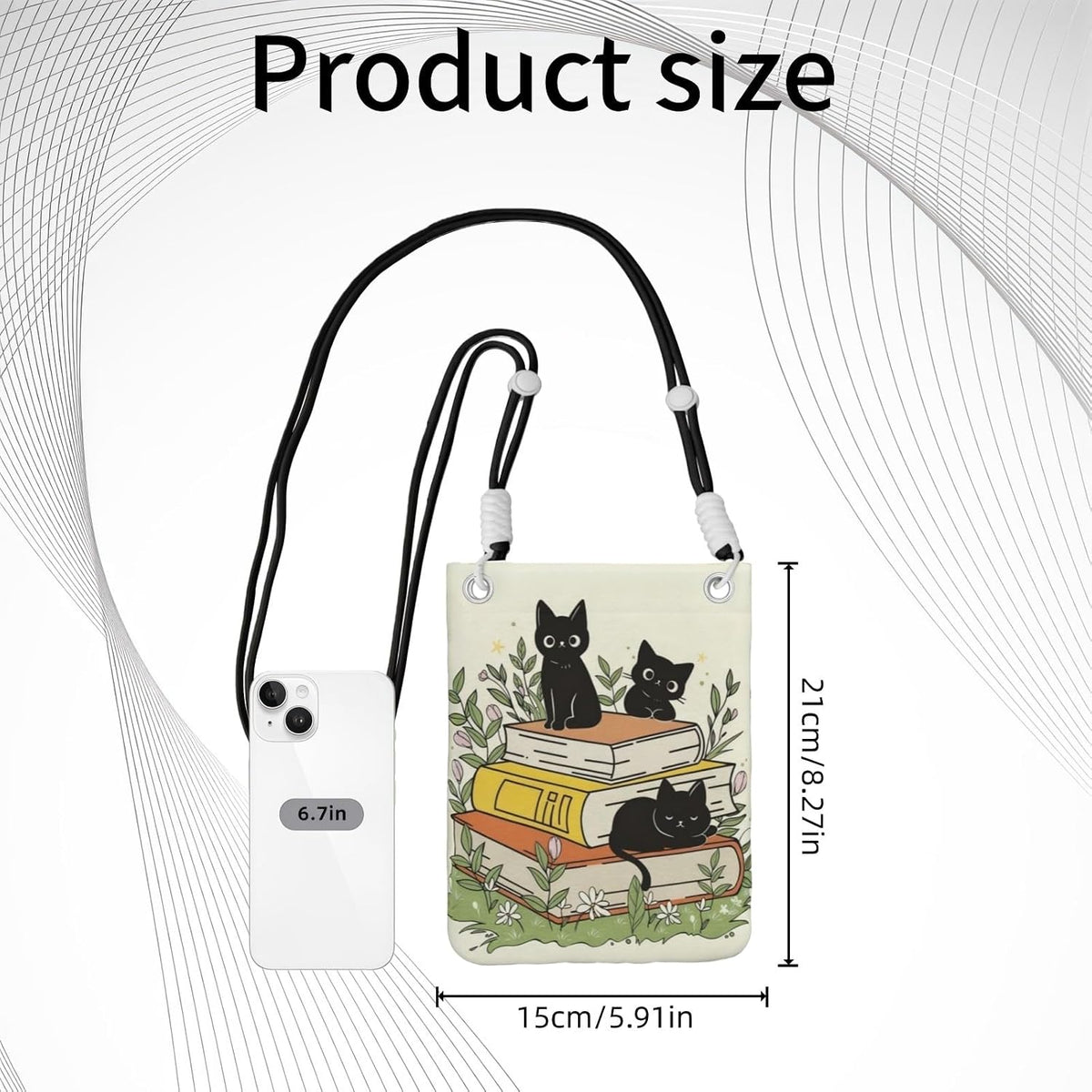 Crossbody Phone Bag | Equipped with Adjustable Detachable Strap, Ideal for Travel & Daily Commuting, Crossbody Bag for Men & Women