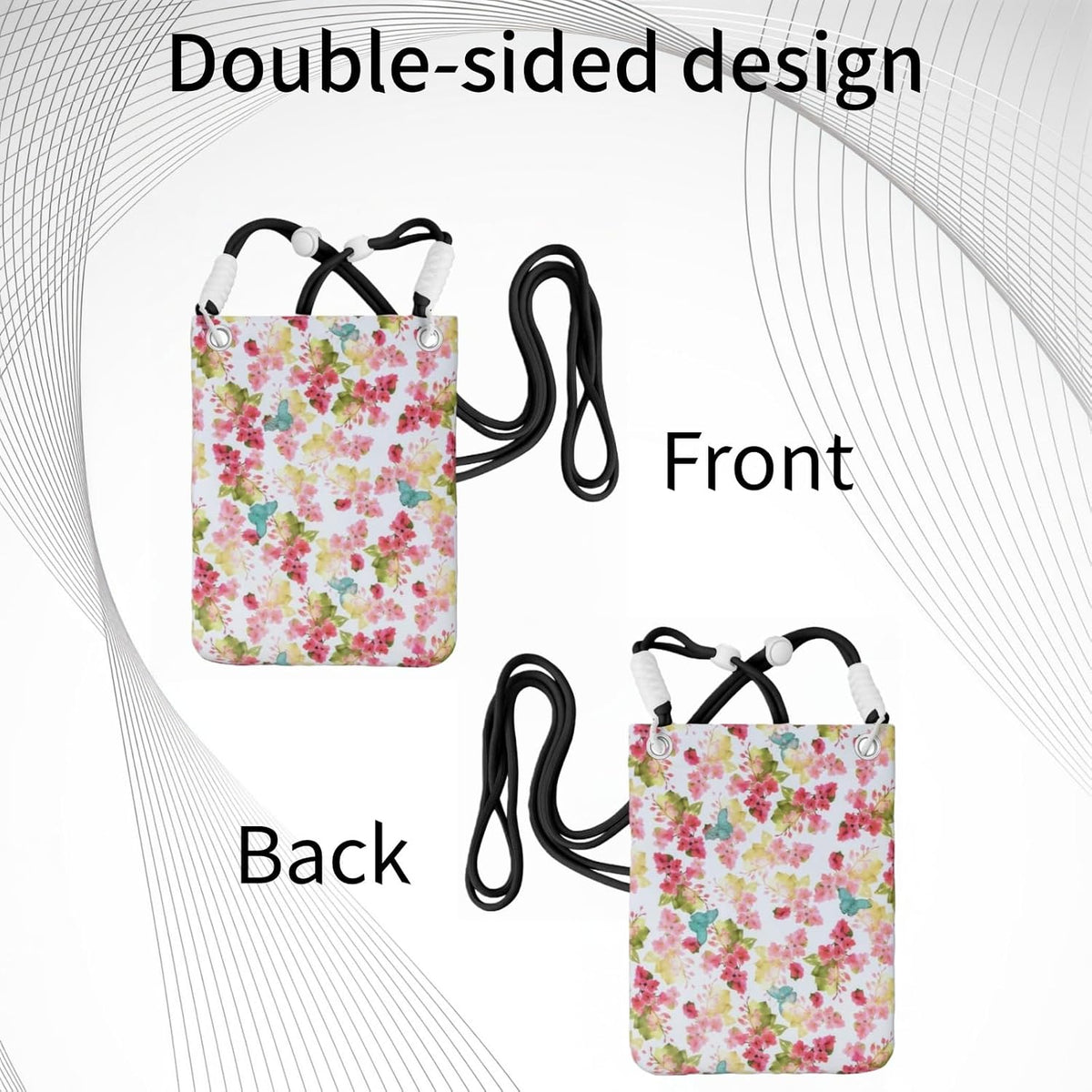 Crossbody Phone Bag | Equipped with Adjustable Detachable Strap, Ideal for Travel & Daily Commuting, Crossbody Bag for Men & Women