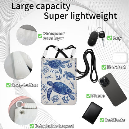 Crossbody Phone Bag | Equipped with Adjustable Detachable Strap, Ideal for Travel & Daily Commuting, Crossbody Bag for Men & Women